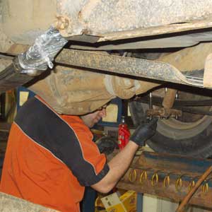 Man Fixing Car